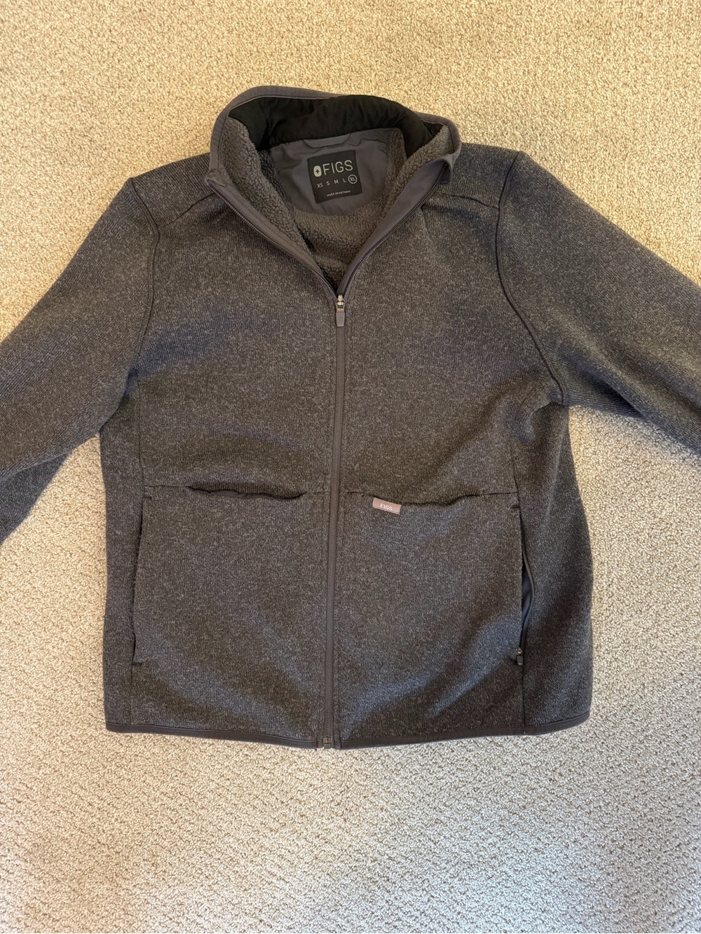 FIGS On-Shift Sweater-Knit Jacket – Size XL